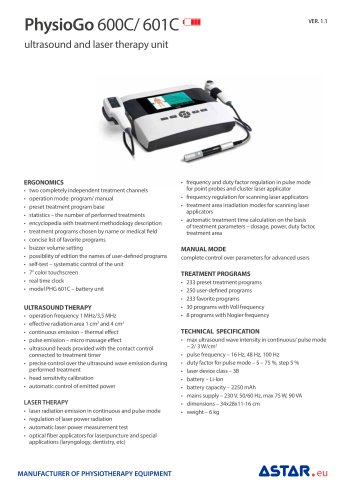 PhysioGo 600C/601C