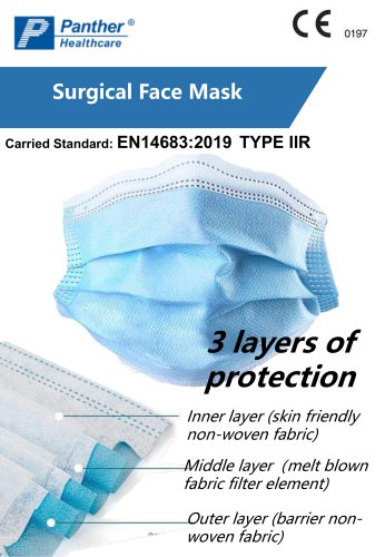 Surgical Face Mask Type IIR Sterile (blue) KWE-17.5*9.5