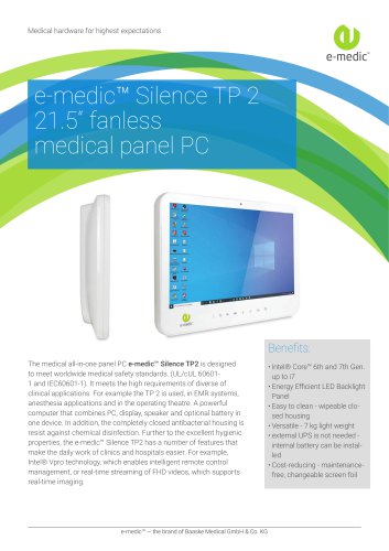 e-medic™ Silence TP 2