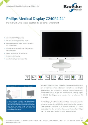 Philips Medical Display C240P4 24''