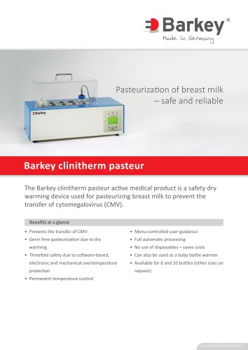 Barkey clinitherm pasteur