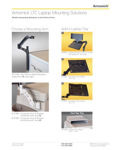 Artromick LTC Laptop Mounting Solutions