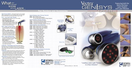 Vectra® Genisys Laser Part Numbers and Accessories