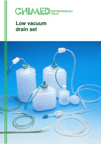 Low vacuum drain set
