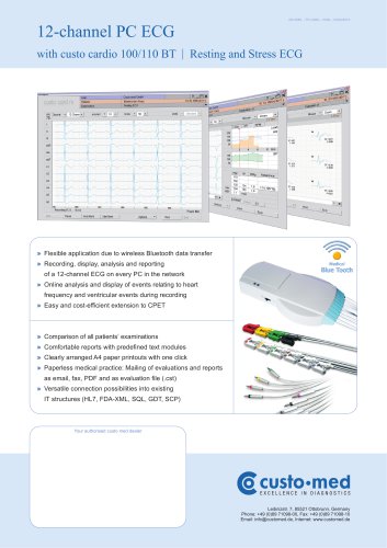 custo cardio 100 12-channel PC ECG BT