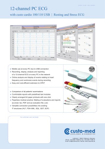 custo cardio 100 12-channel PC ECG USB