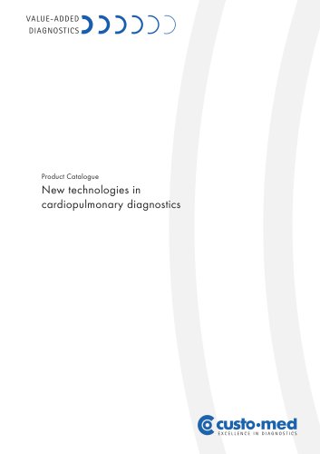 Product Catalogue New technologies in cardiopulmonary diagnostics