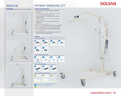 90205106 PATIENT HANDLING LIFT