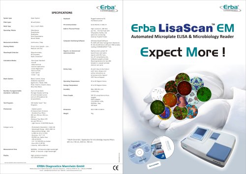 ERBA Lisa Scan EM