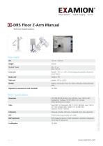 DB X-DRS Floor Z-Arm Manual