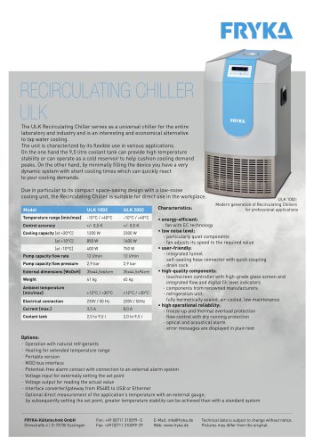 Recirculating chiller