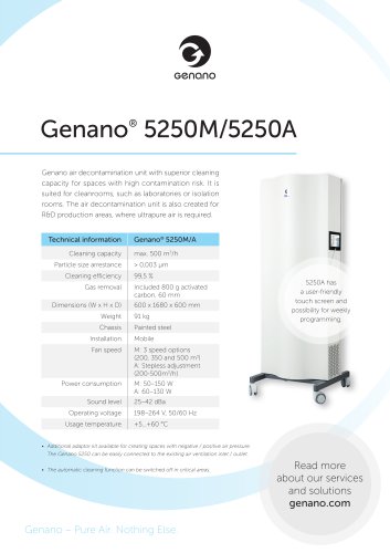 Genano®  5250M/5250A