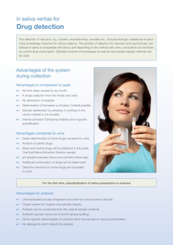 Additional Insert Drug detection GBO Saliva Collection System