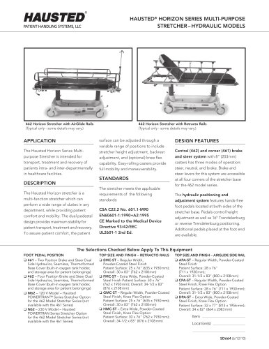 Horizon Series Retracto Rail Stretchers