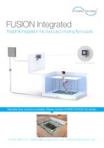 FUSION Integrated Treadmill integration into fixed and moving floor pools