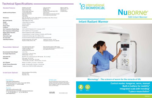NUBORNE® 500 INFANT WARMER