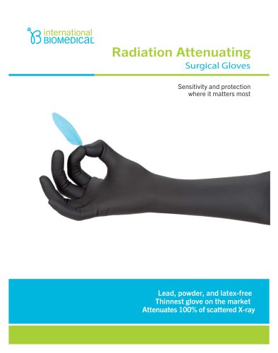 Radiation Attenuating Surgical Gloves
