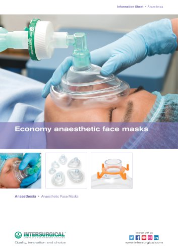 Economy anaesthetic face masks