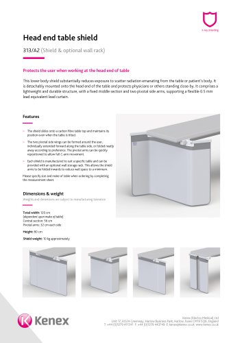 Head end table shield