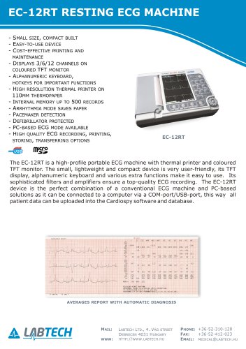 EC-12RT RESTING ECG MACHINE