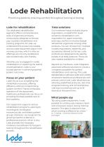 Lode rehabilitation brochure