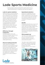 Lode sports medicine brochure
