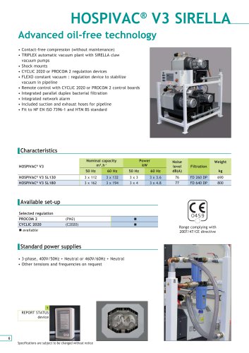 OIL-LESS HOSPIVAC V