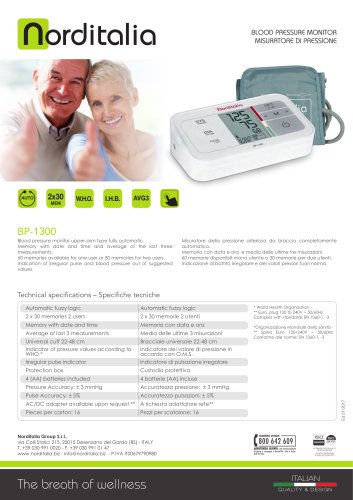 Blood pressure monitors BP-1400 BP-1300