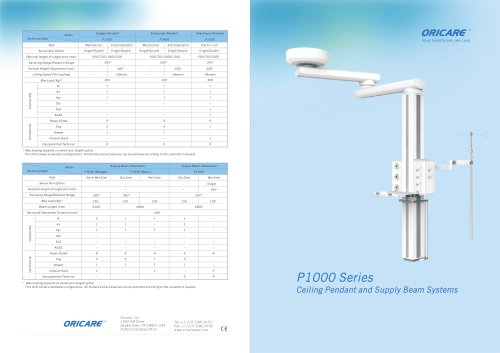 P1000 Series Ceiling Pendant Systems