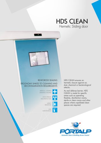 HDS CLEAN - Hermetic sliding door