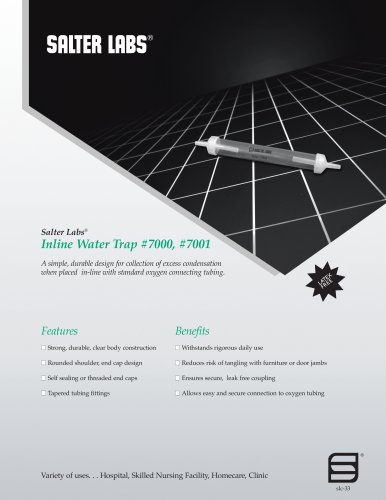 7000, 7001 Inline Water Trap SLC-3311