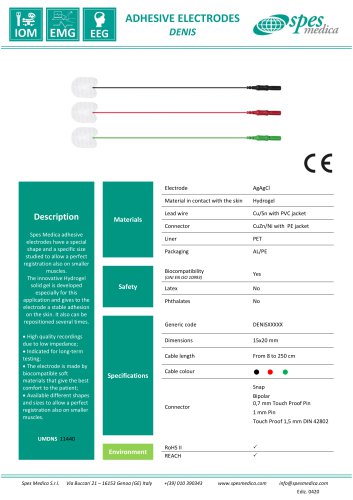 ADHESIVE ELECTRODES DENIS