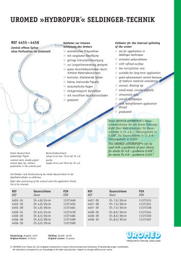 UROMED Ureteral Stent »HYDROPUR®« Seldinger-technique without perforation