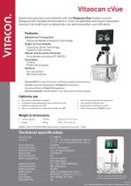 Vitascan cVue technical data