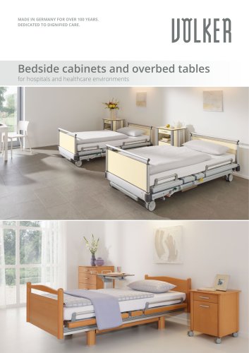 Bedside cabinets and overbed tables