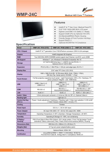 Point of Care WMP-24C Skylake / Kaby Lake 24"