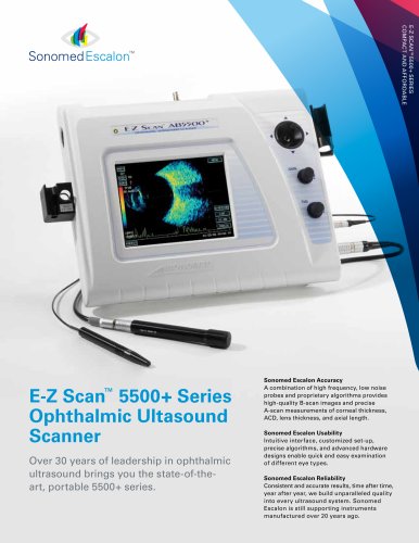 E-Z Scan™ 5500+ Series Ophthalmic Ultasound Scanner