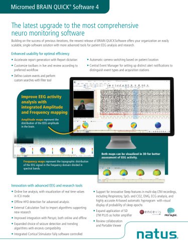 Micromed BRAIN QUICK&reg;  Software 4