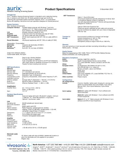 Aurix™ Product Specifications