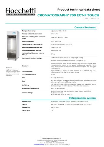 CROMATOGRAFIA 700 ECT-F TOUCH