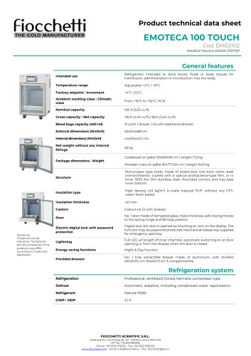 EMOTECA 100 ECT-F TOUCH