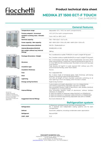 MEDIKA 2T 1500 ECT-F TOUCH