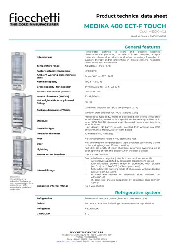 MEDIKA 400 ECT-F TOUCH
