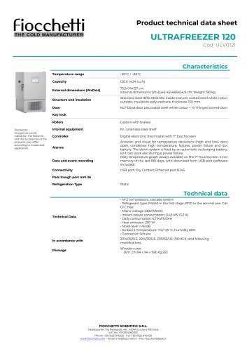 ULTRAFREEZER 120