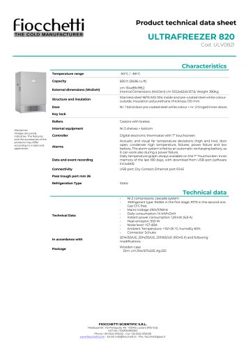 ULTRAFREEZER 820