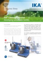 IKA® Laboratory Reactor Developing sustainable textiles.