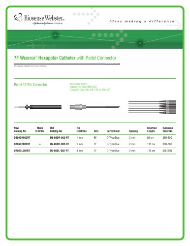 WEBSTER 7F Hexapolar Catheter