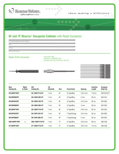 WEBSTER Decapolar Catheter