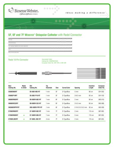 WEBSTER Octapolar Catheter