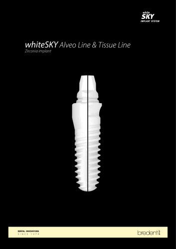 Zirconia implant – whiteSKY Alveo Line & Tissue Line